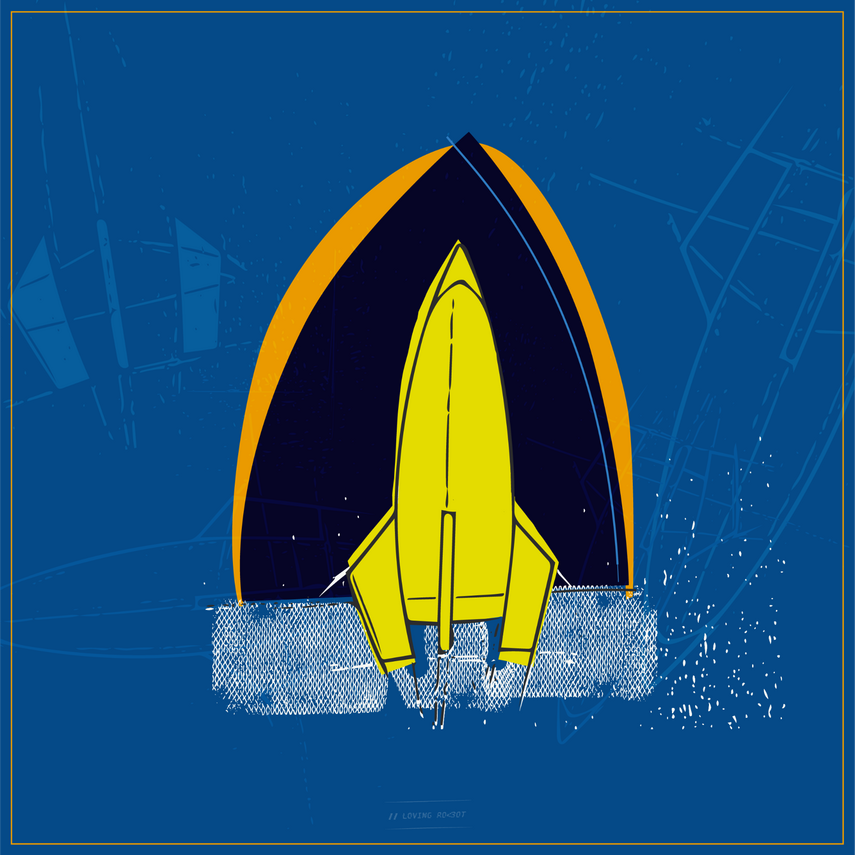 A blue Rocket